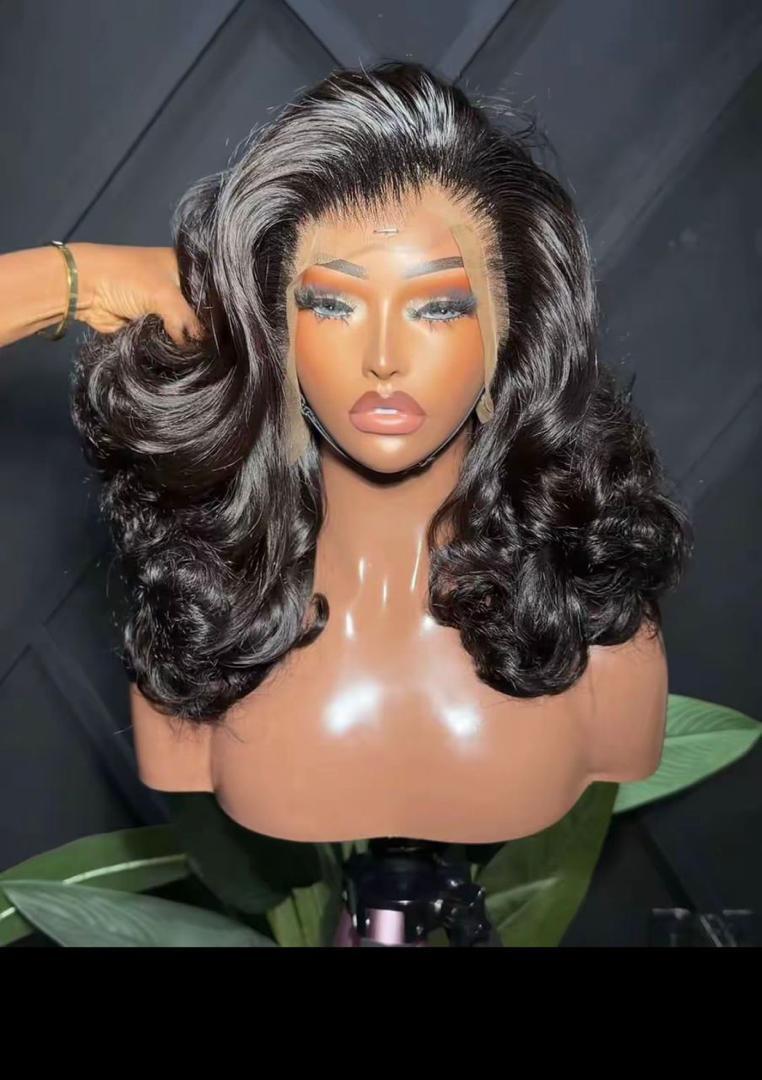Sdd wavy  luxury human hair wig