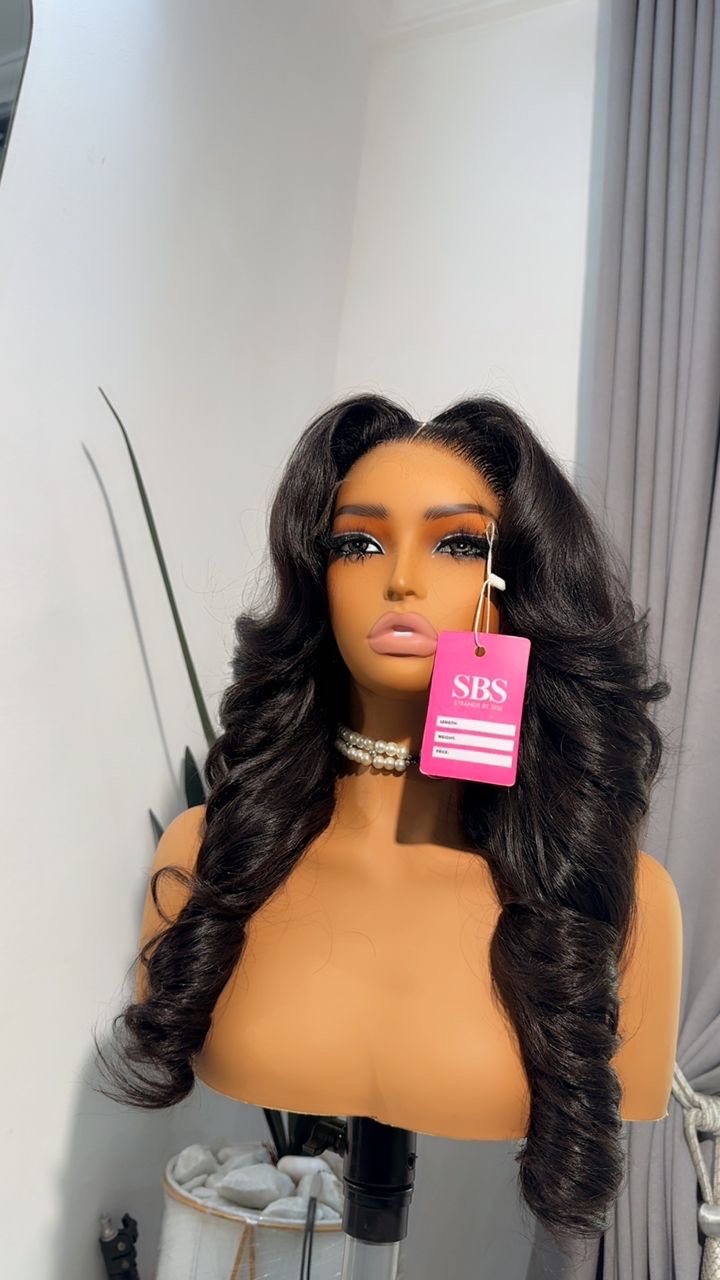 Raw bouncy luxury human hair wig