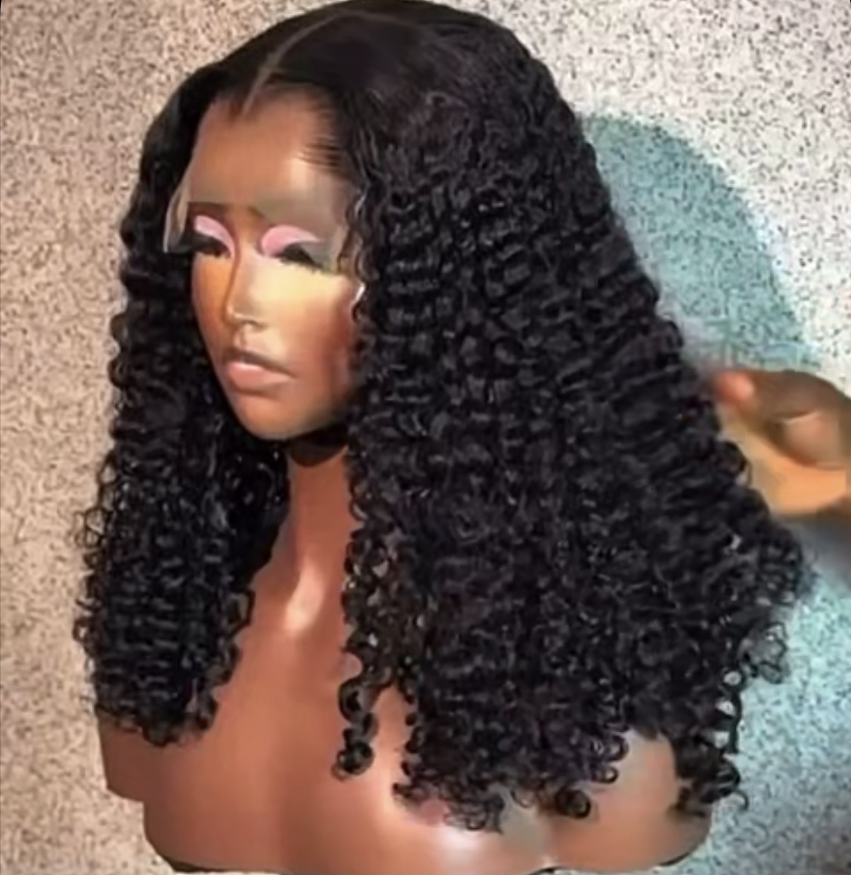 Pixie curls luxury human hair wig