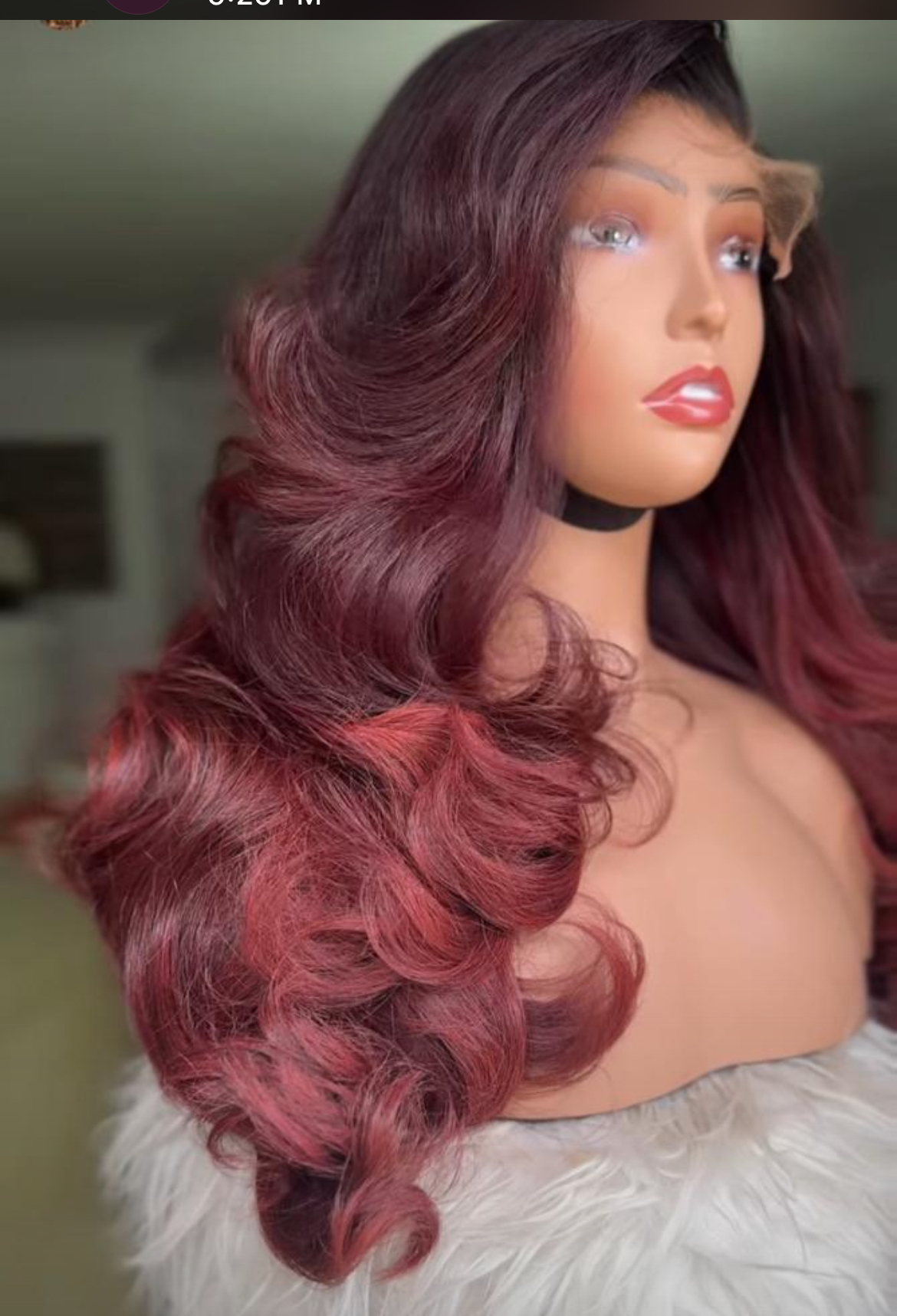 Raw wavy  luxury human hair wig